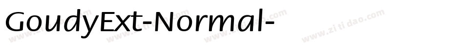 GoudyExt-Normal字体转换