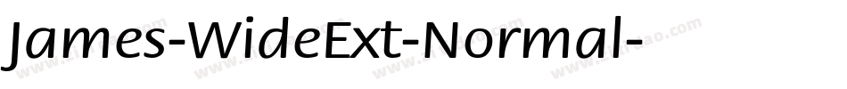 James-WideExt-Normal字体转换