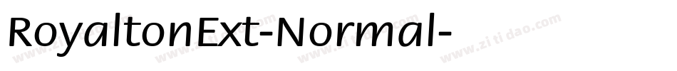 RoyaltonExt-Normal字体转换