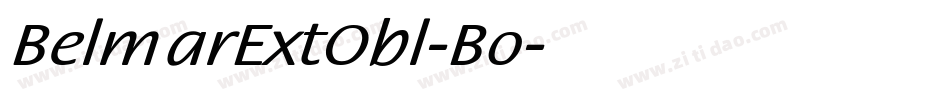 BelmarExtObl-Bo字体转换