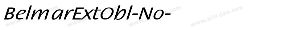 BelmarExtObl-No字体转换