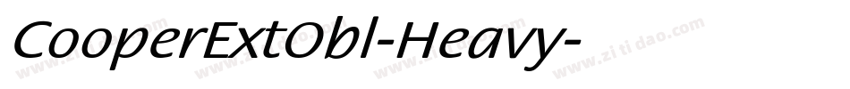 CooperExtObl-Heavy字体转换