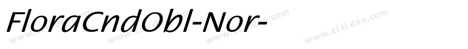 FloraCndObl-Nor字体转换
