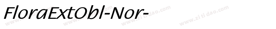 FloraExtObl-Nor字体转换