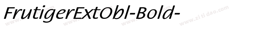 FrutigerExtObl-Bold字体转换