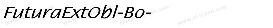 FuturaExtObl-Bo字体转换