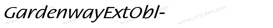 GardenwayExtObl字体转换
