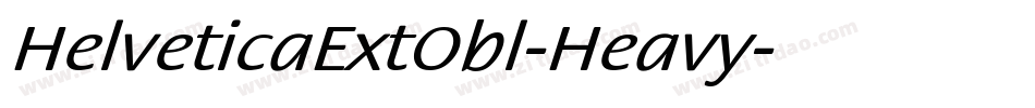HelveticaExtObl-Heavy字体转换
