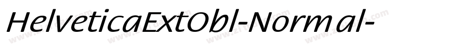 HelveticaExtObl-Normal字体转换