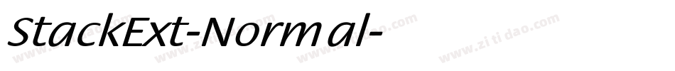 StackExt-Normal字体转换