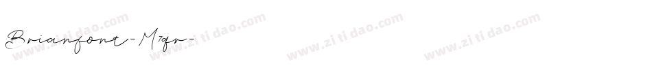 Brianfont-M7qr字体转换