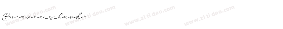 Brianne_s_hand字体转换