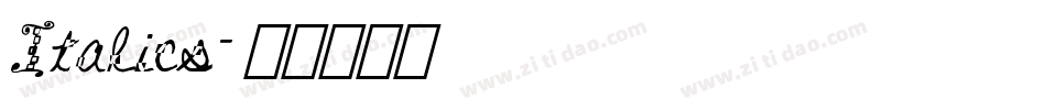 Italics字体转换