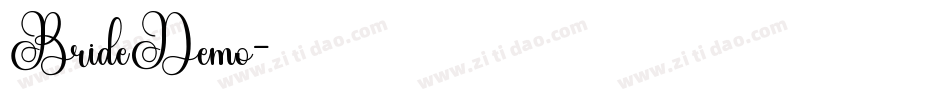 BrideDemo字体转换