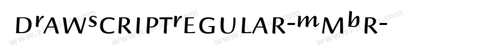JdRawScriptRegular-MmBr字体转换