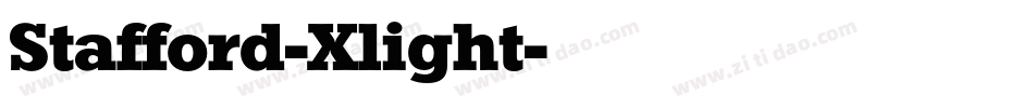 Stafford-Xlight字体转换