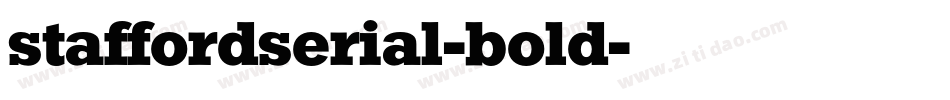 staffordserial-bold字体转换