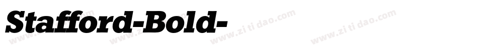 Stafford-Bold字体转换