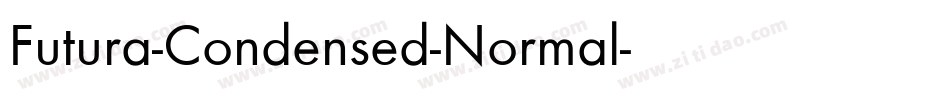 Futura-Condensed-Normal字体转换