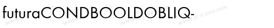 futuraCONDBOOLDOBLIQ字体转换