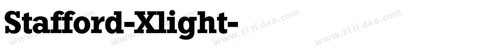 Stafford-Xlight字体转换