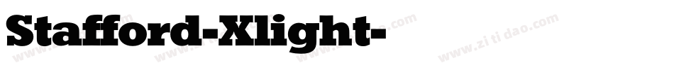 Stafford-Xlight字体转换