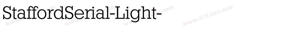 StaffordSerial-Light字体转换