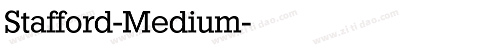 Stafford-Medium字体转换