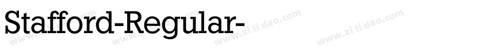 Stafford-Regular字体转换