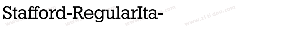 Stafford-RegularIta字体转换