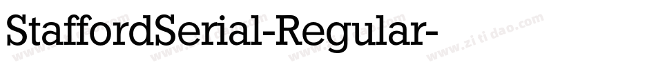 StaffordSerial-Regular字体转换