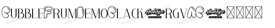BubbleFrumDemoBlack-rgvAB字体转换 BubbleFrumDemoBlack-rgvAB字体转换