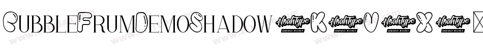 BubbleFrumDemoShadow-K7V3X字体转换