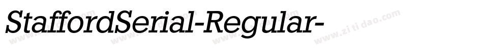 StaffordSerial-Regular字体转换