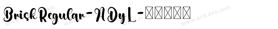 BriskRegular-ADyL字体转换