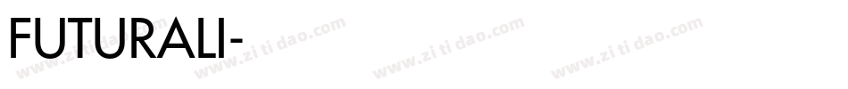 FUTURALI字体转换