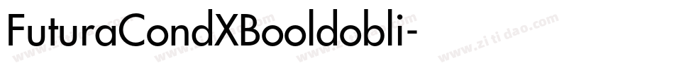 FuturaCondXBooldobli字体转换