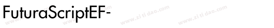 FuturaScriptEF字体转换