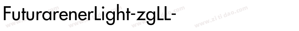 FuturarenerLight-zgLL字体转换