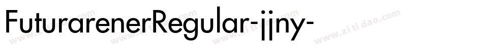 FuturarenerRegular-jjny字体转换