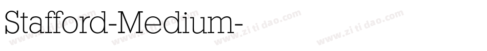 Stafford-Medium字体转换