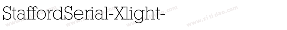 StaffordSerial-Xlight字体转换