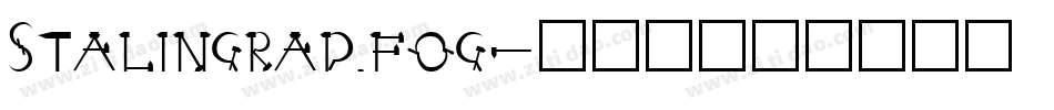 Stalingrad.fog字体转换