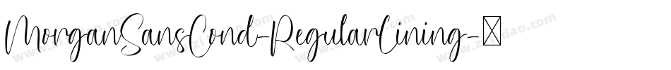 MorganSansCond-RegularLining字体转换