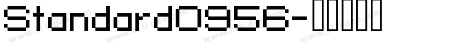 Standard0956字体转换
