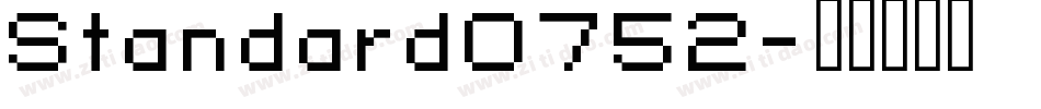 Standard0752字体转换