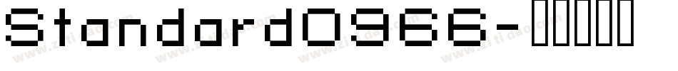Standard0966字体转换