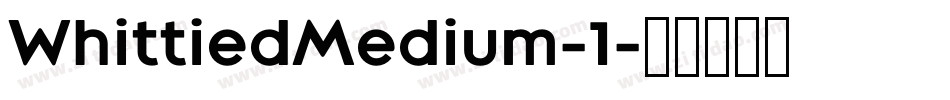 WhittiedMedium-1字体转换