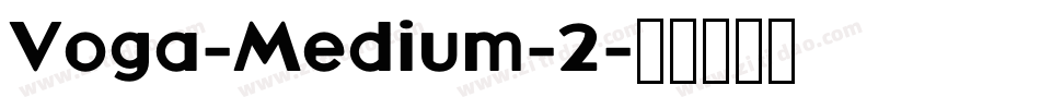 Voga-Medium-2字体转换