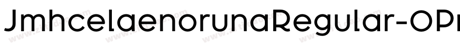 JmhcelaenorunaRegular-0Pn4字体转换